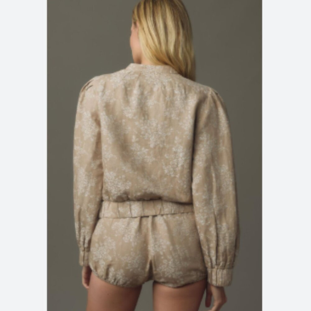 Brand New by Anthropologie Floral Jacquard Bomber Jacket - Picture 2 of 10